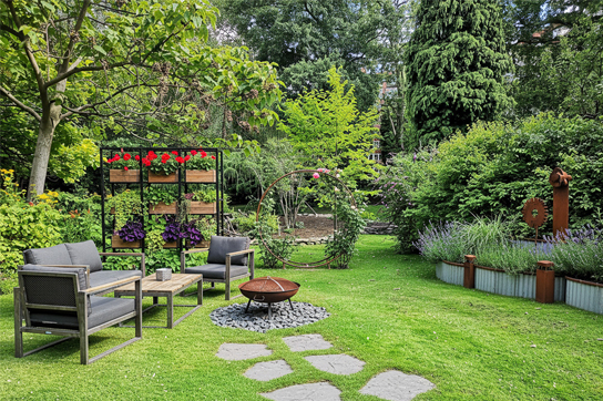 Garten verschönern - Beispiel